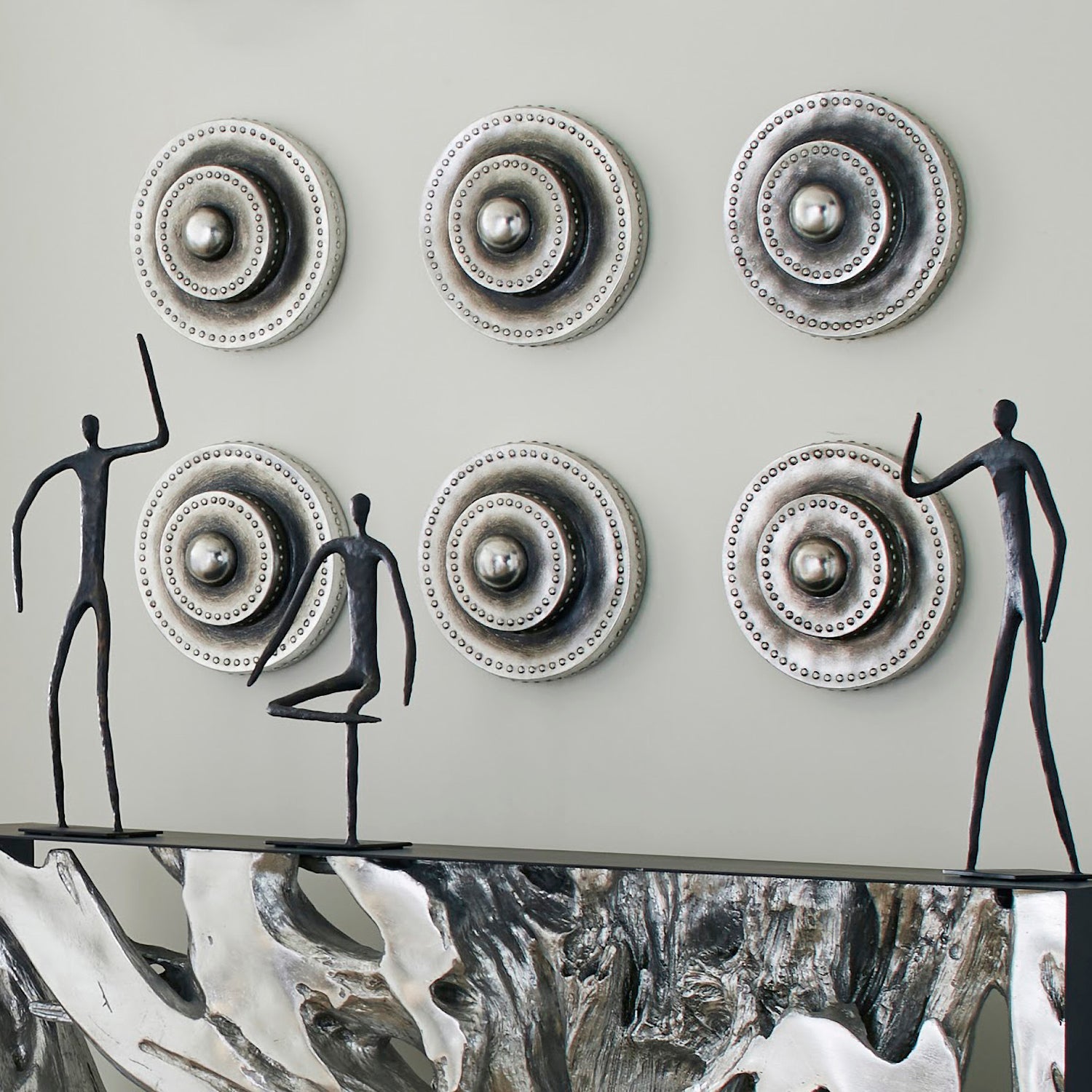 Phillips Collection Sitting Abstract Figure on Metal Base