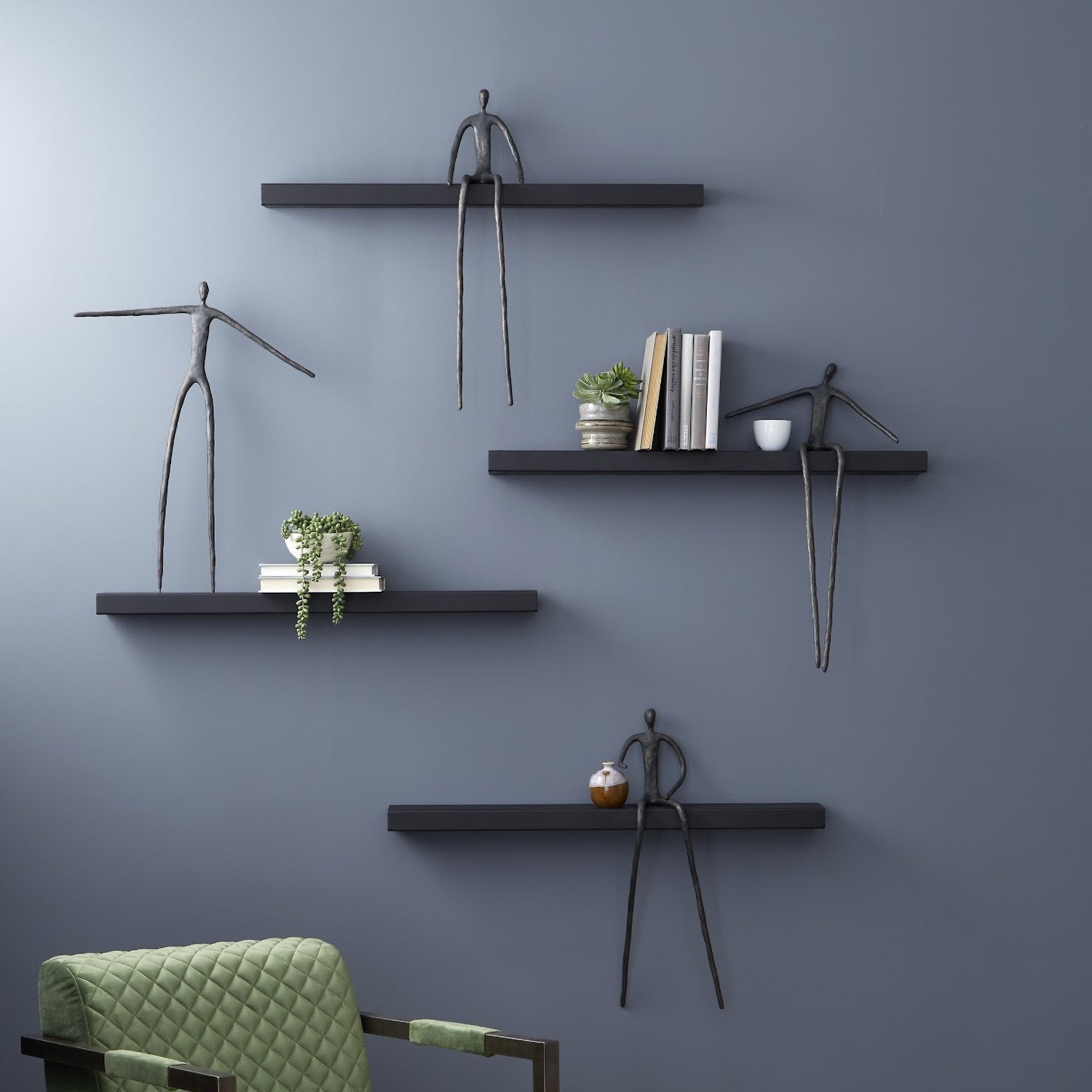 Phillips Collection Standing Moveable Man on Shelf