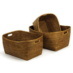 Burma Rattan Family Handle Basket Set of 3