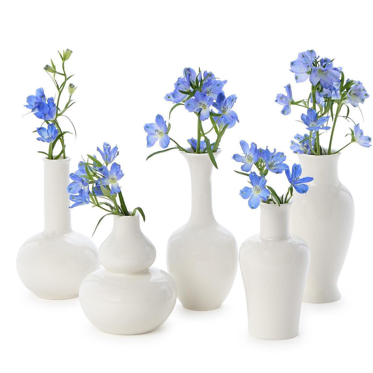 White Vase Set of 5