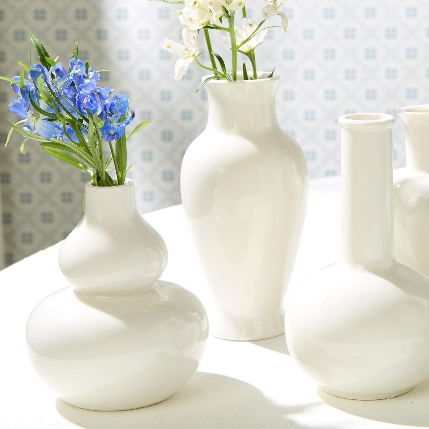 White Vase Set of 5