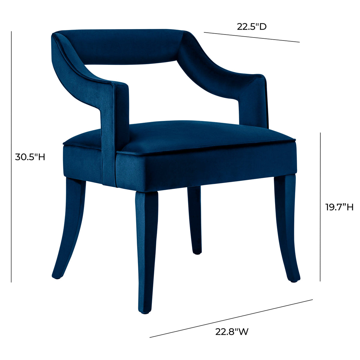 TOV Furniture Tiffany Performance Velvet Dining Chair