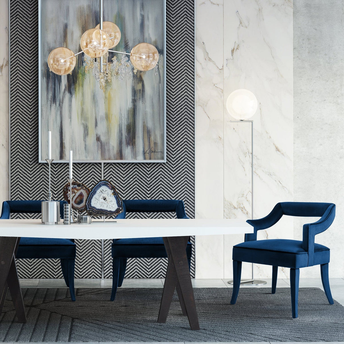 TOV Furniture Tiffany Performance Velvet Dining Chair