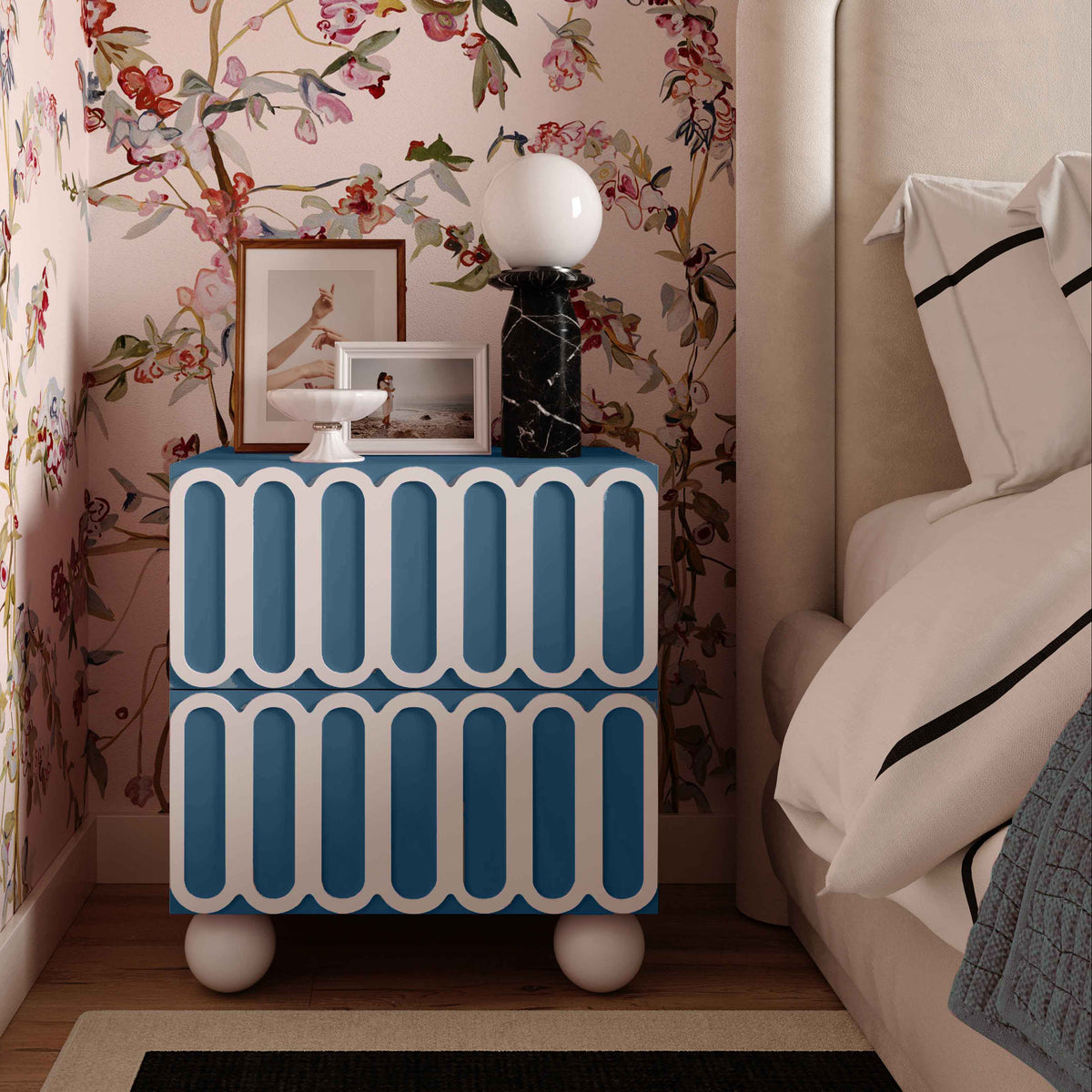 TOV Furniture Tori Motif 2-Drawer Nightstand