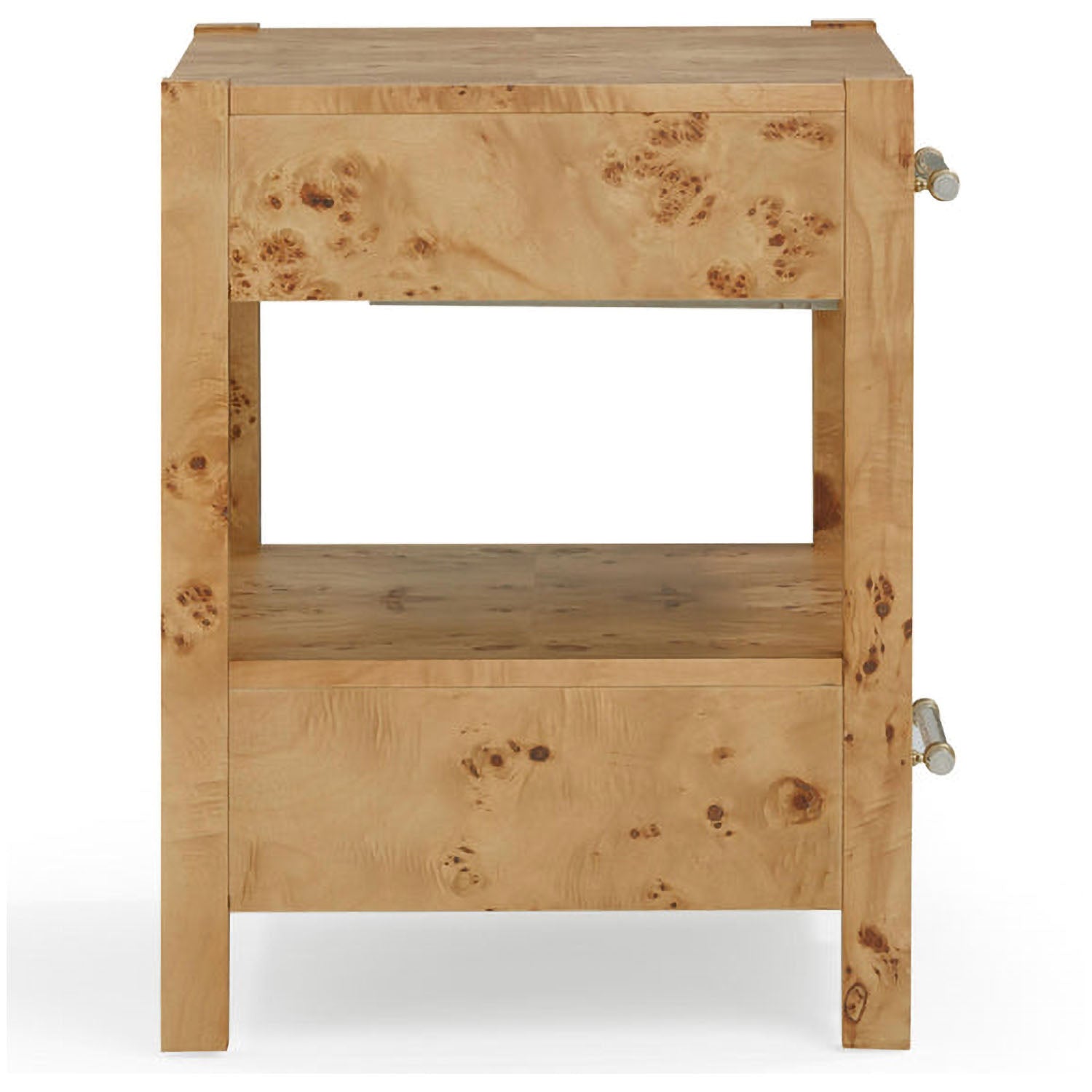 TOV Furniture Brandyss Honey Burl Nightstand
