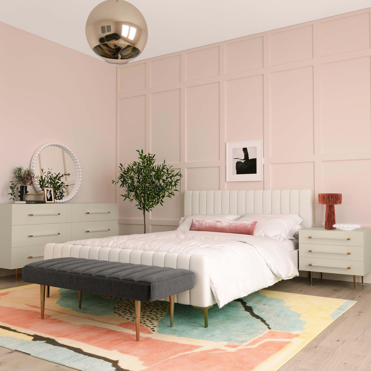 TOV Furniture Trident 3-Drawer Nightstand