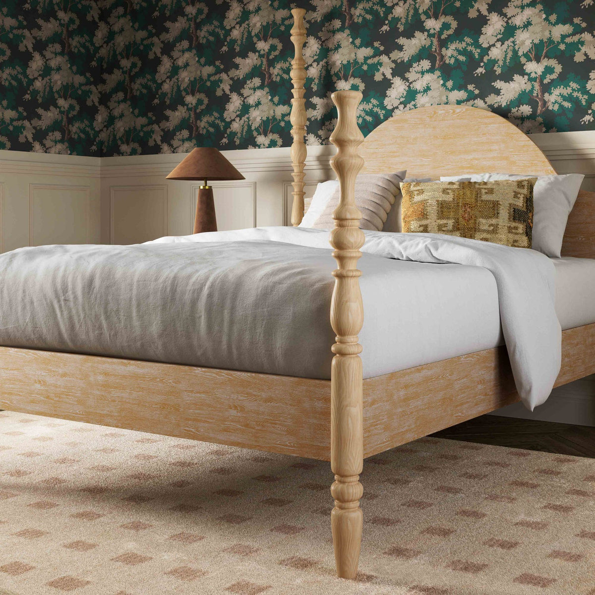 TOV Furniture Rosalie Natural Ash Bed