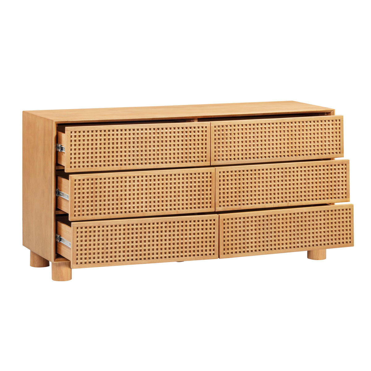 TOV Furniture Miles Natural Wood 6-Drawer Dresser