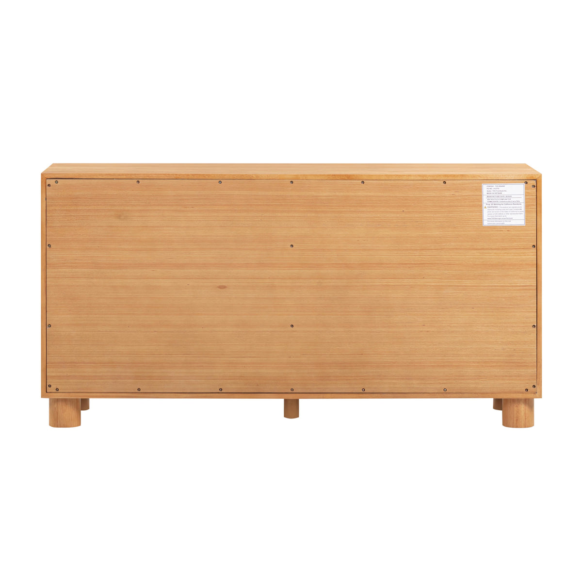 TOV Furniture Miles Natural Wood 6-Drawer Dresser