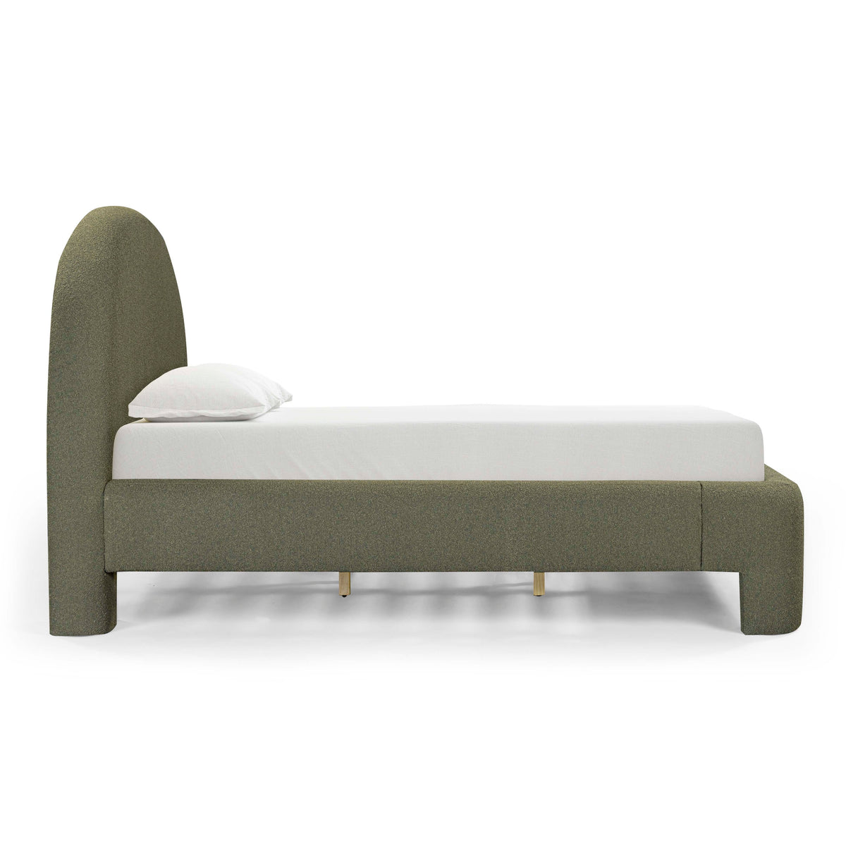 TOV Furniture Orphea Kale Green Performance Boucle Bed