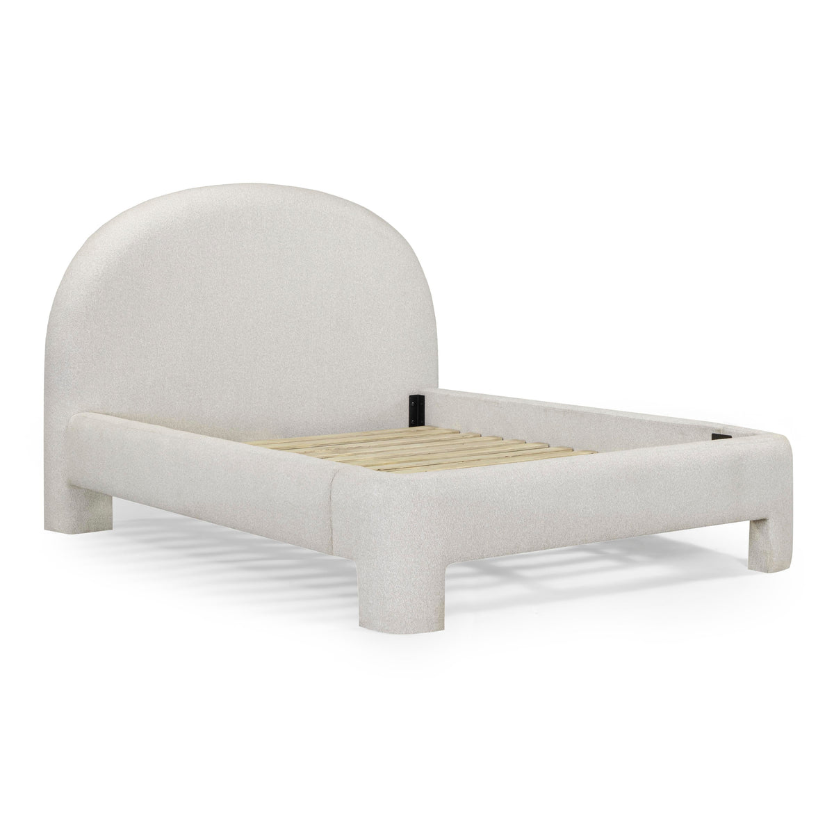 TOV Furniture Orphea Off White Performance Boucle Bed