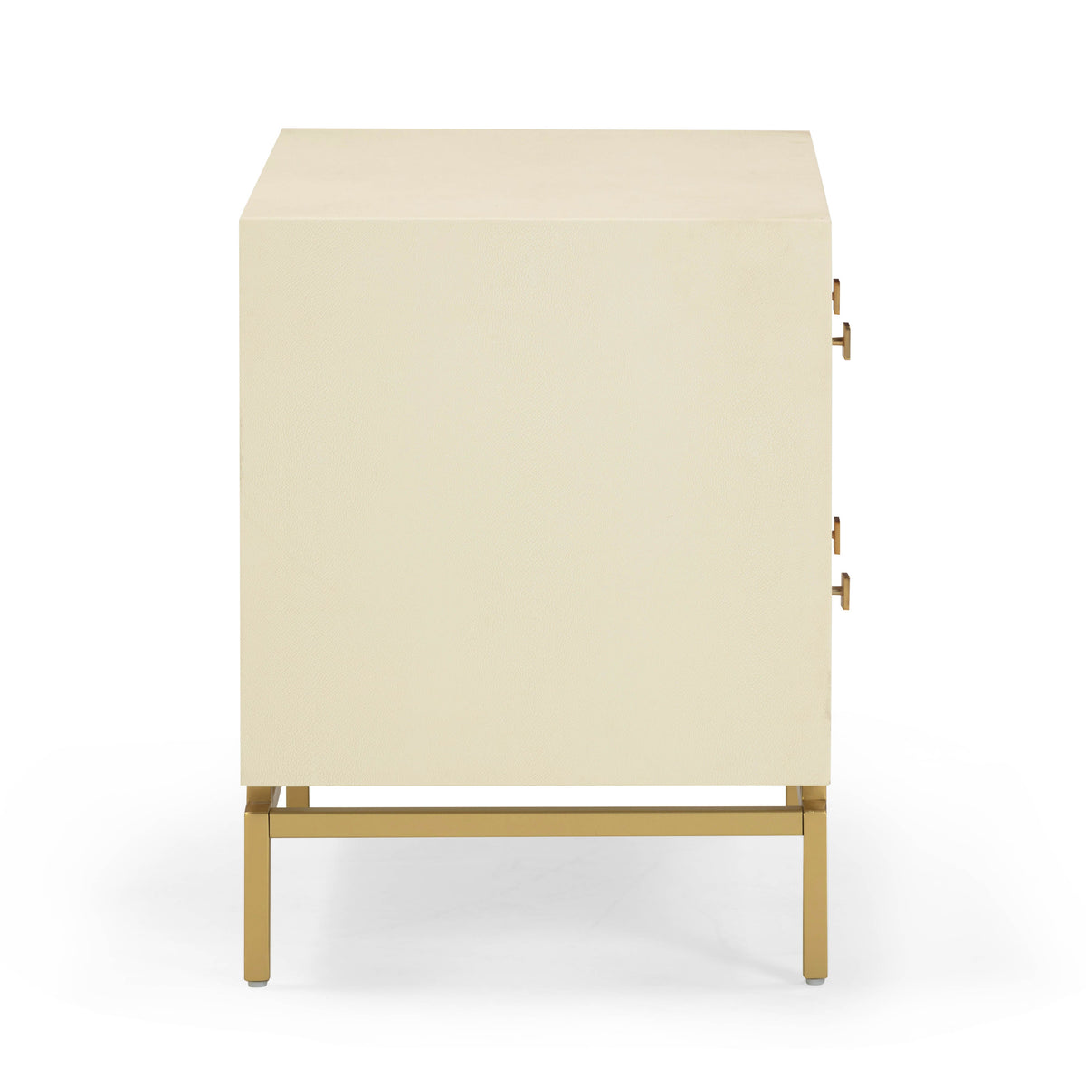 TOV Furniture Pesce Faux Shagreen 2-Drawer Nightstand