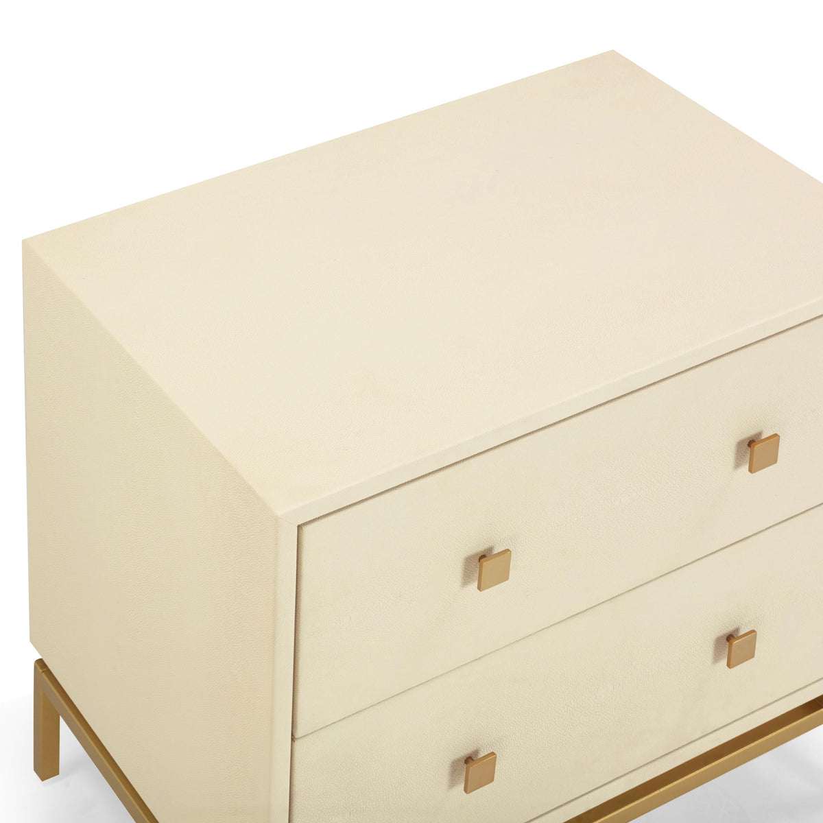 TOV Furniture Pesce Faux Shagreen 2-Drawer Nightstand