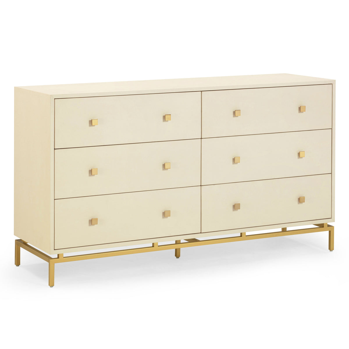 TOV Furniture Pesce Faux Shagreen 6-Drawer Dresser