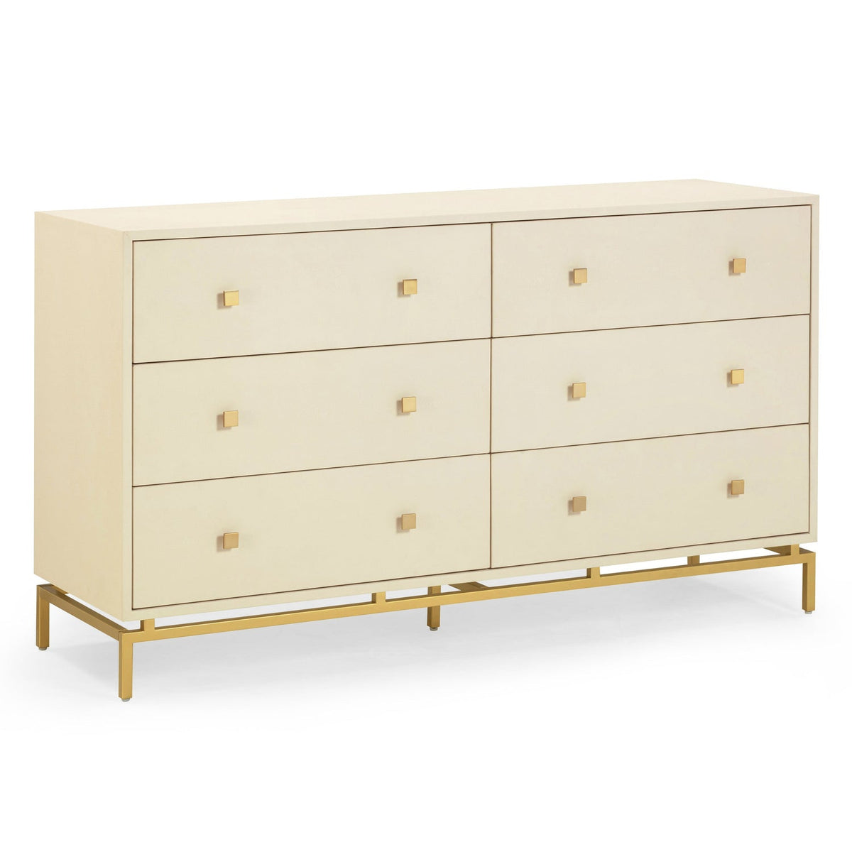 TOV Furniture Pesce Faux Shagreen 6-Drawer Dresser