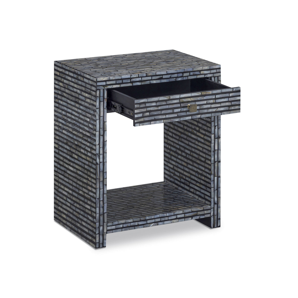 TOV Furniture Cassis 20in Mother of Pearl 1-Drawer Nightstand