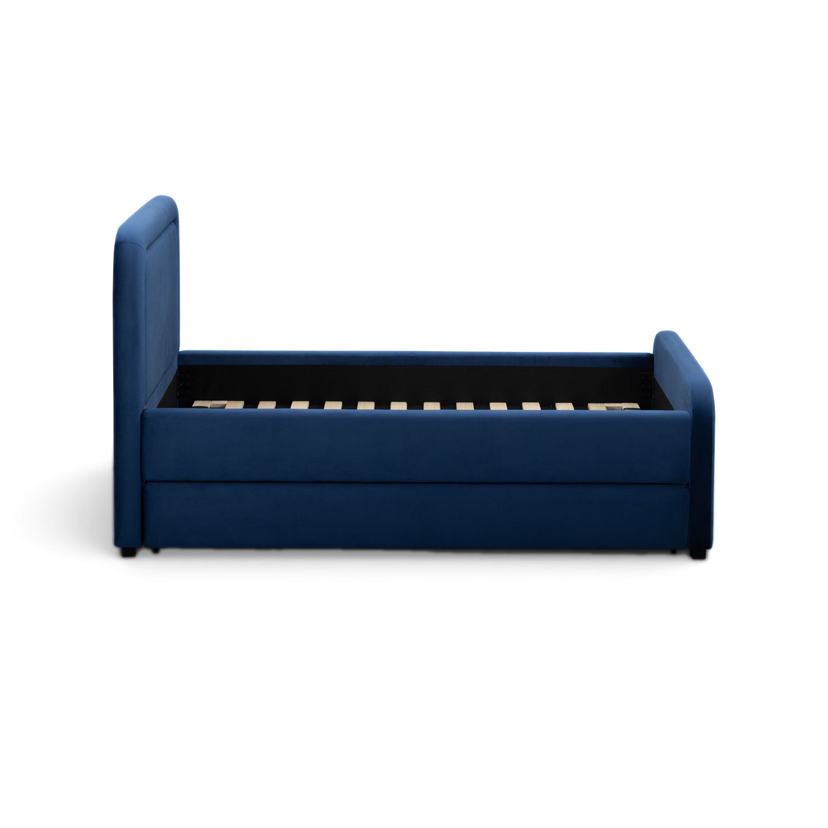 TOV Furniture Briella Navy Performance Velvet Twin Trundle Bed