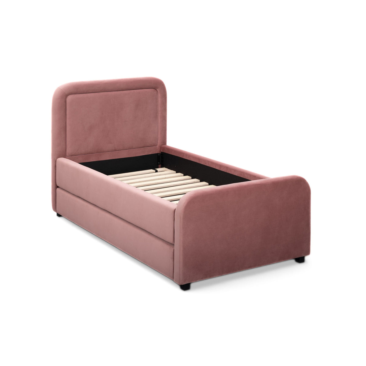 TOV Furniture Briella Salmon Performance Velvet Twin Trundle Bed