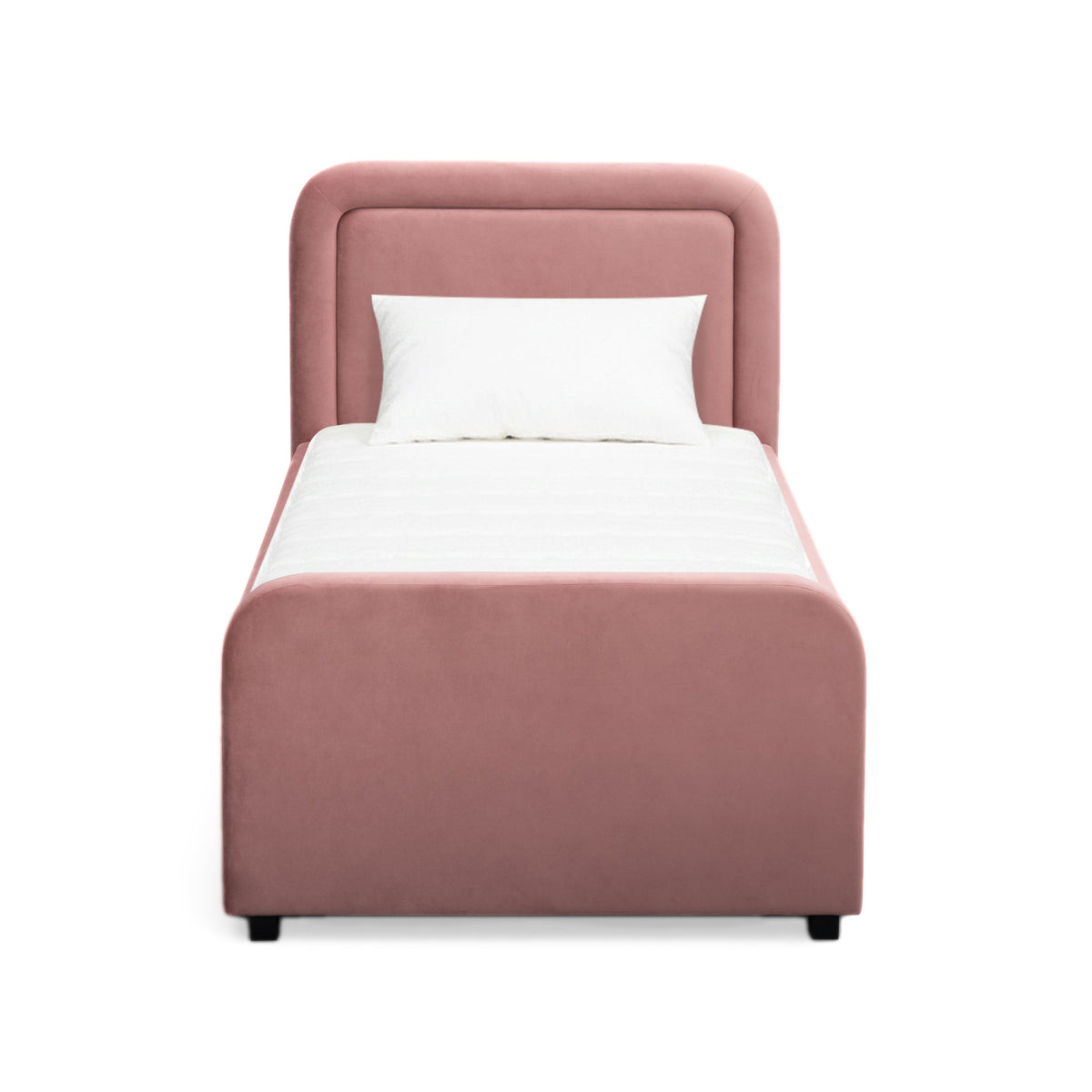 TOV Furniture Briella Salmon Performance Velvet Twin Trundle Bed