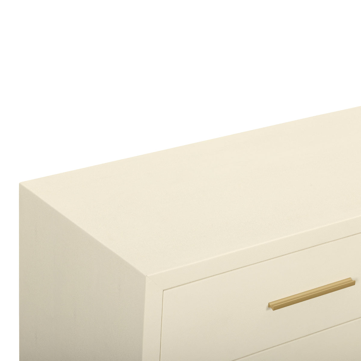 TOV Furniture Dani Cream Faux Shagreen 6-Drawer Dresser