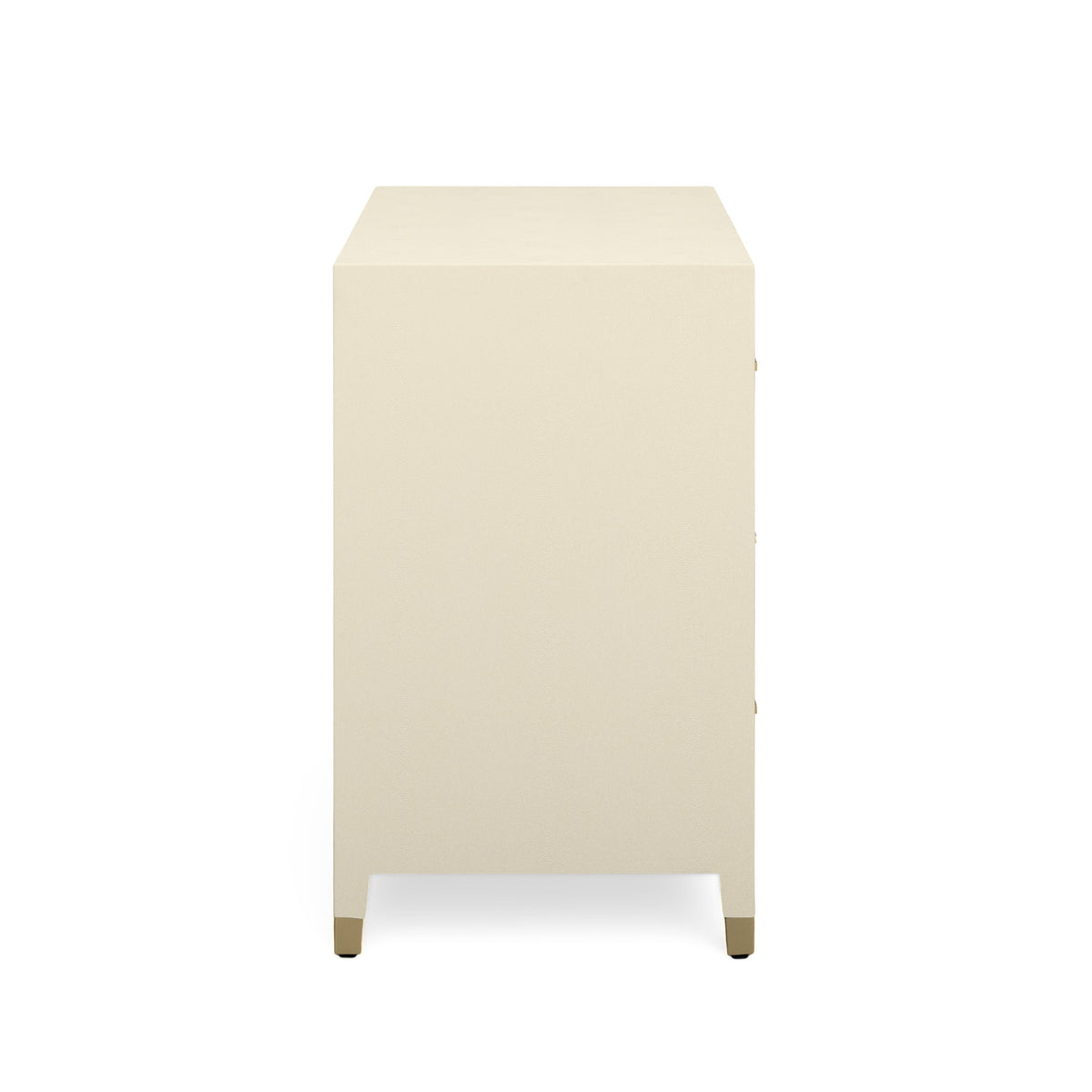 TOV Furniture Dani Cream Faux Shagreen 6-Drawer Dresser
