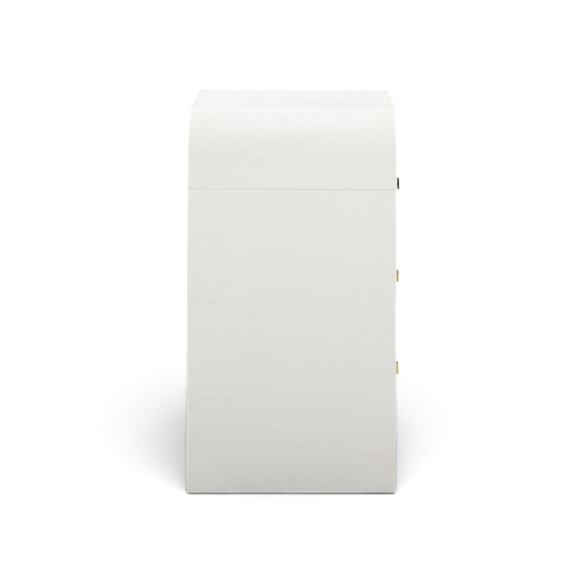TOV Furniture Hump White Arched 3-Drawer Bedside Chest