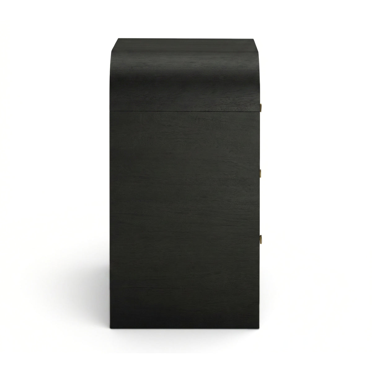 TOV Furniture Hump Black Arched 3-Drawer Bedside Chest