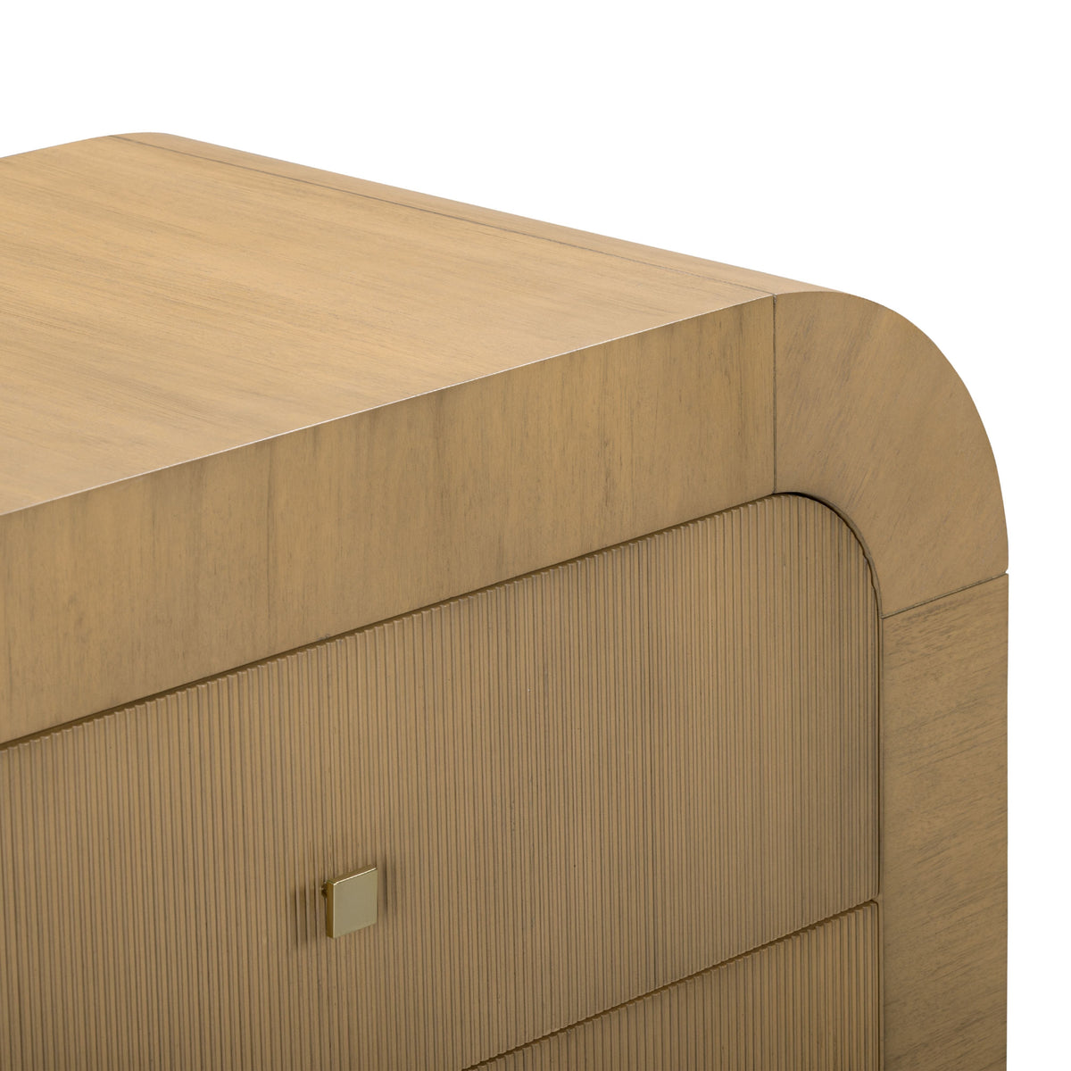 TOV Furniture Hump Natural Arched 3-Drawer Bedside Chest