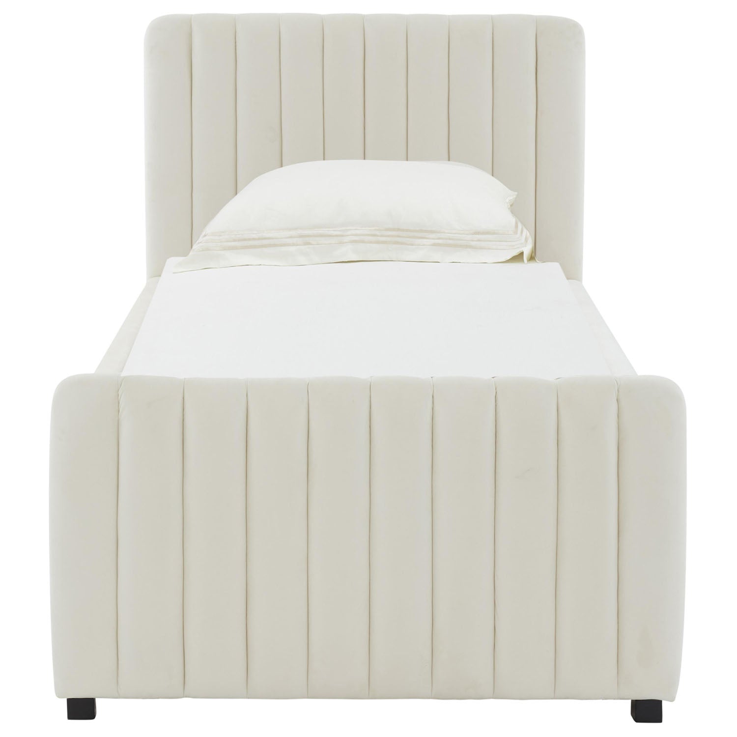 TOV Furniture Angela Velvet Trundle Twin Bed