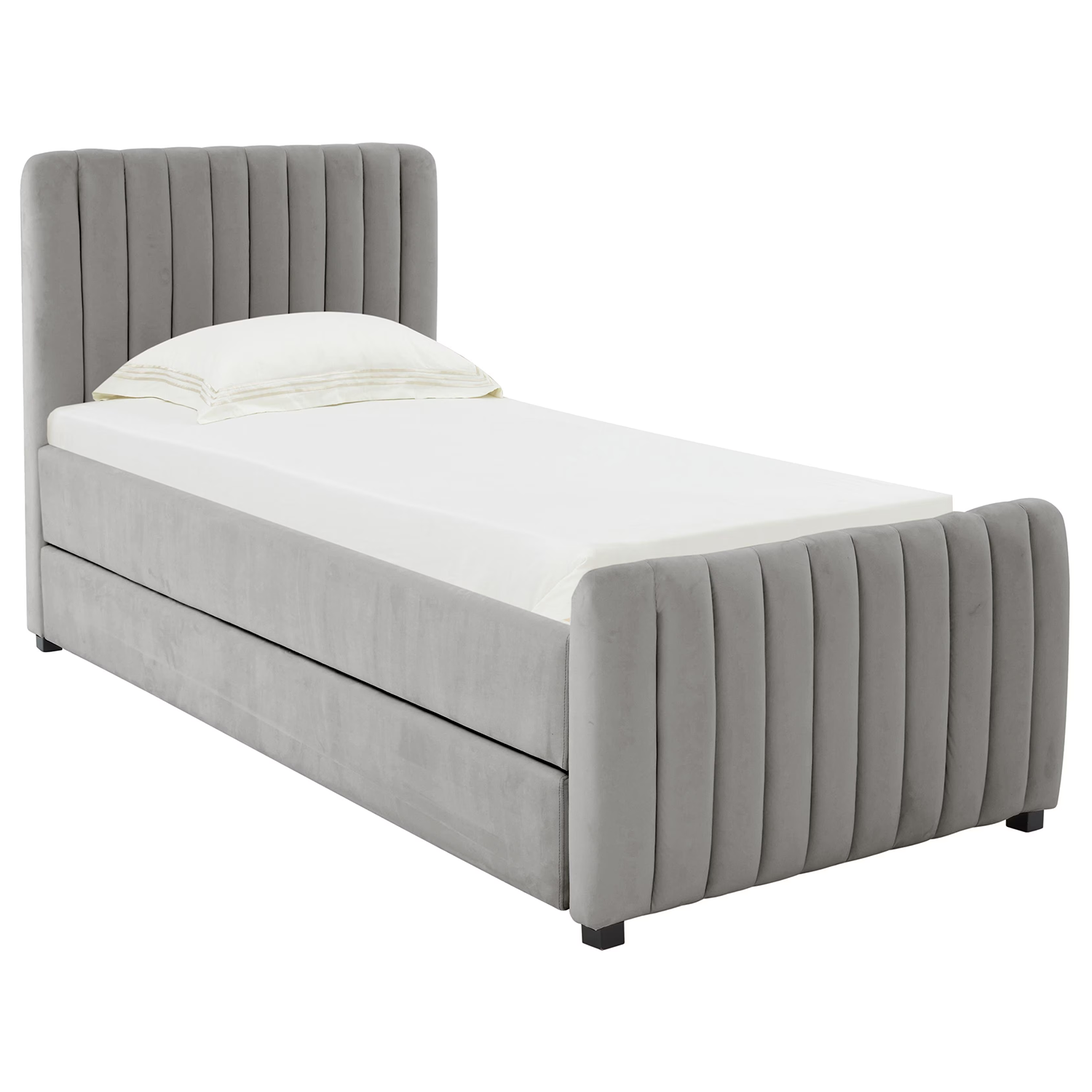 TOV Furniture Angela Velvet Trundle Twin Bed