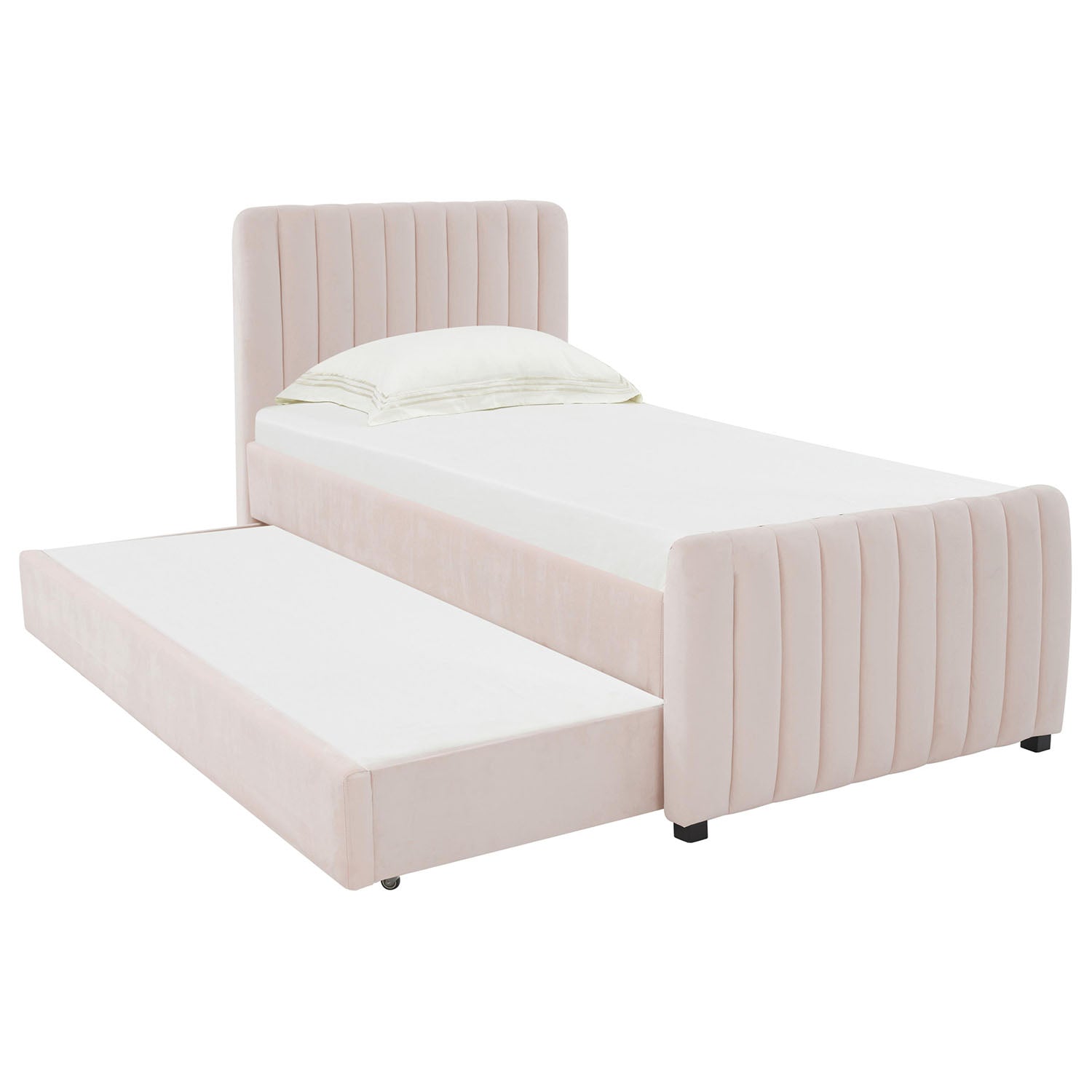 TOV Furniture Angela Velvet Trundle Twin Bed