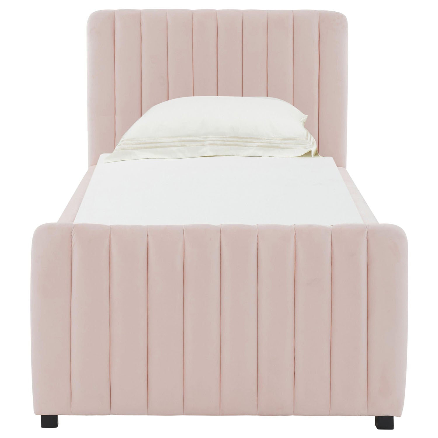 TOV Furniture Angela Velvet Trundle Twin Bed