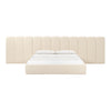 TOV Furniture Palani Velvet Bed with Wings