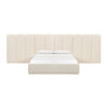 TOV Furniture Palani Boucle Bed with Wings