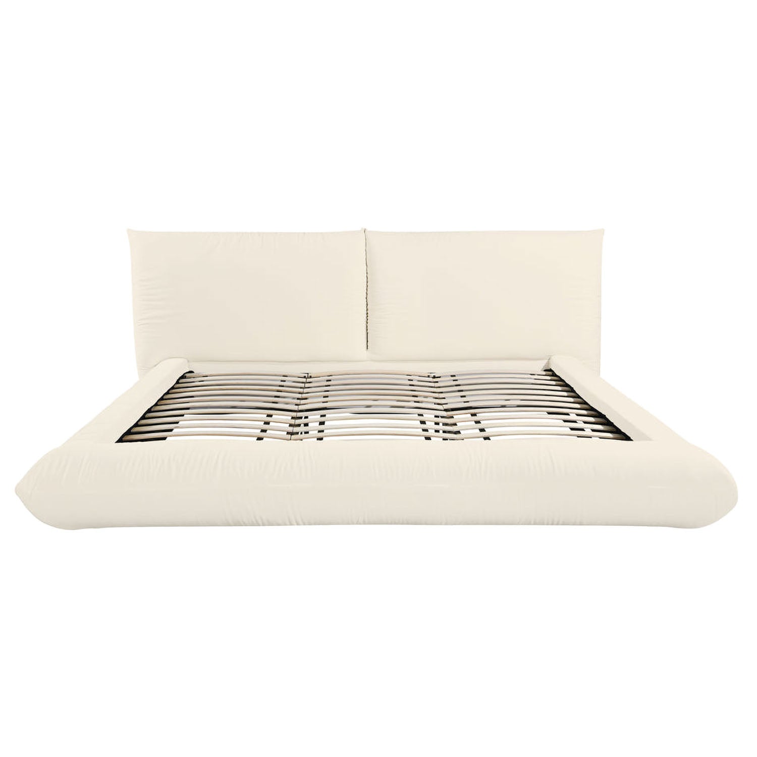 TOV Furniture Romp Cream 100% Upcycled Linen Bed