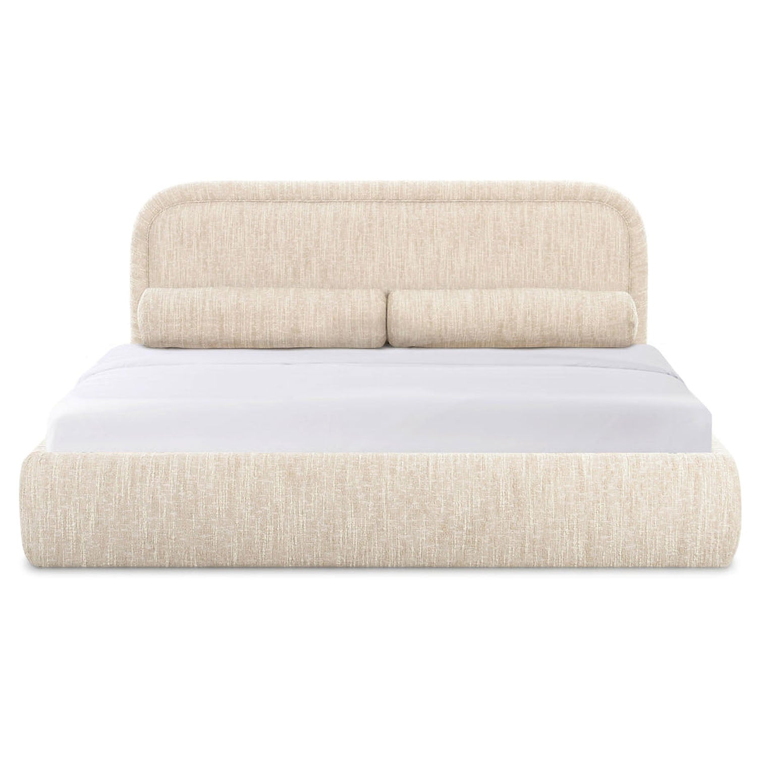 TOV Furniture Murielle Taupe Textured Boucle Bed