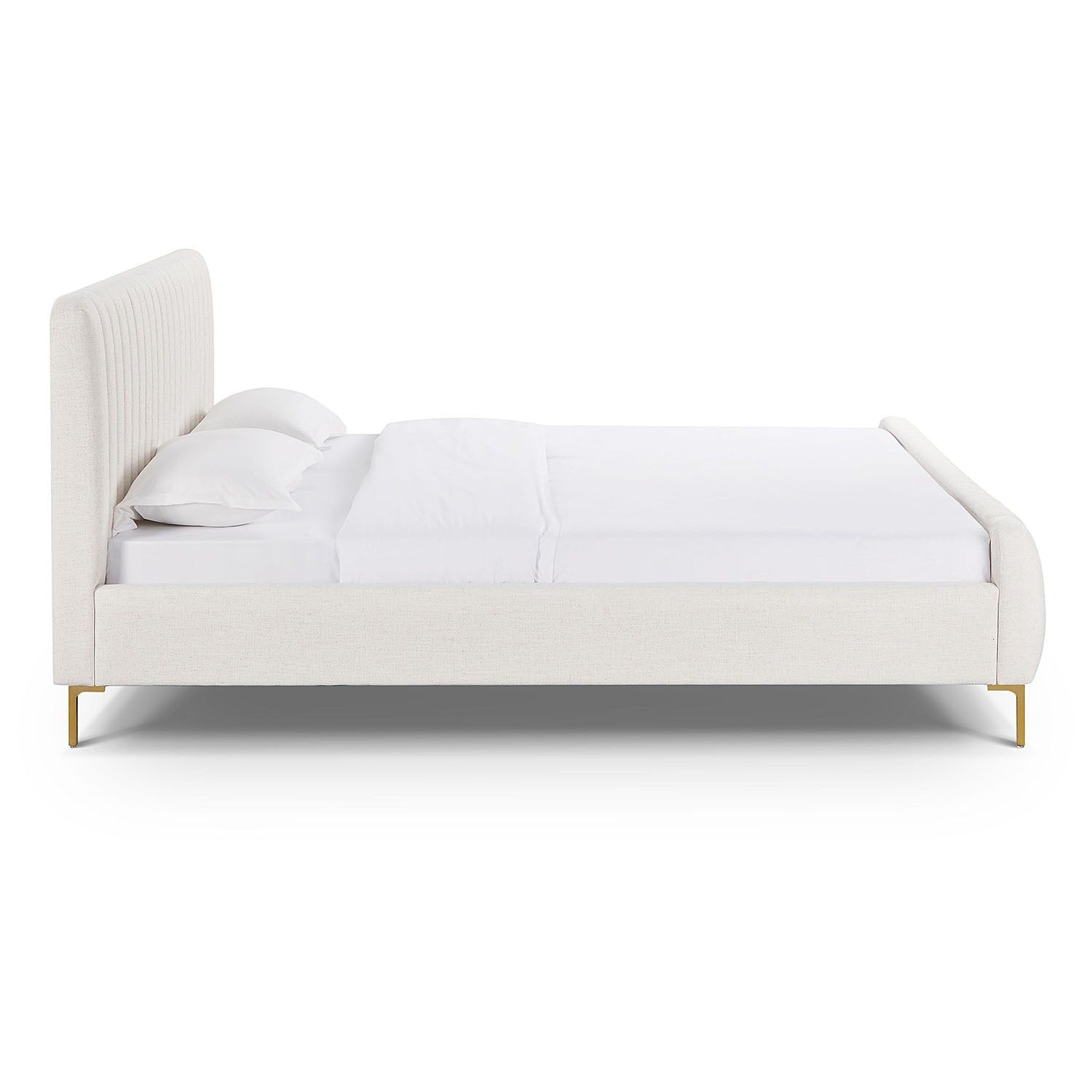 TOV Furniture Angela Upcycled Linen Bed