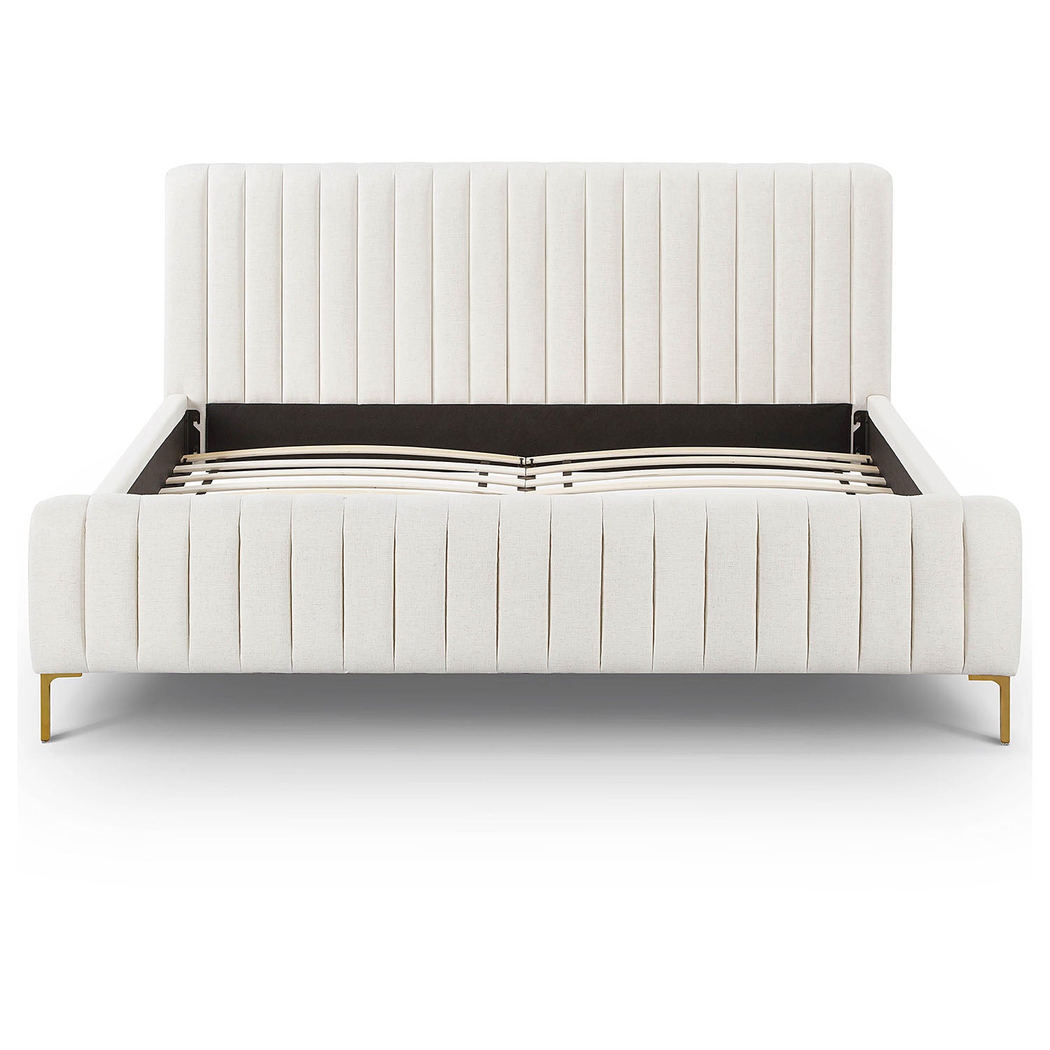 TOV Furniture Angela Upcycled Linen Bed