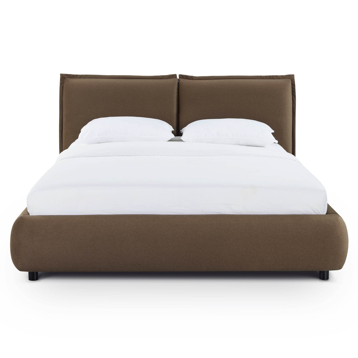 TOV Furniture Mel Brown Performance Faux Mohair Velvet Bed