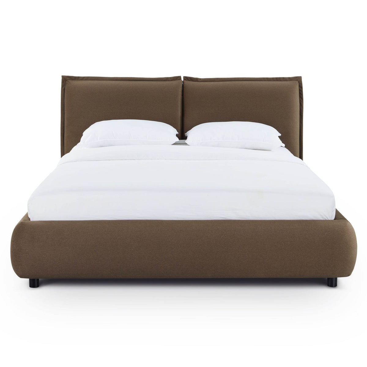 TOV Furniture Mel Brown Performance Faux Mohair Velvet Bed