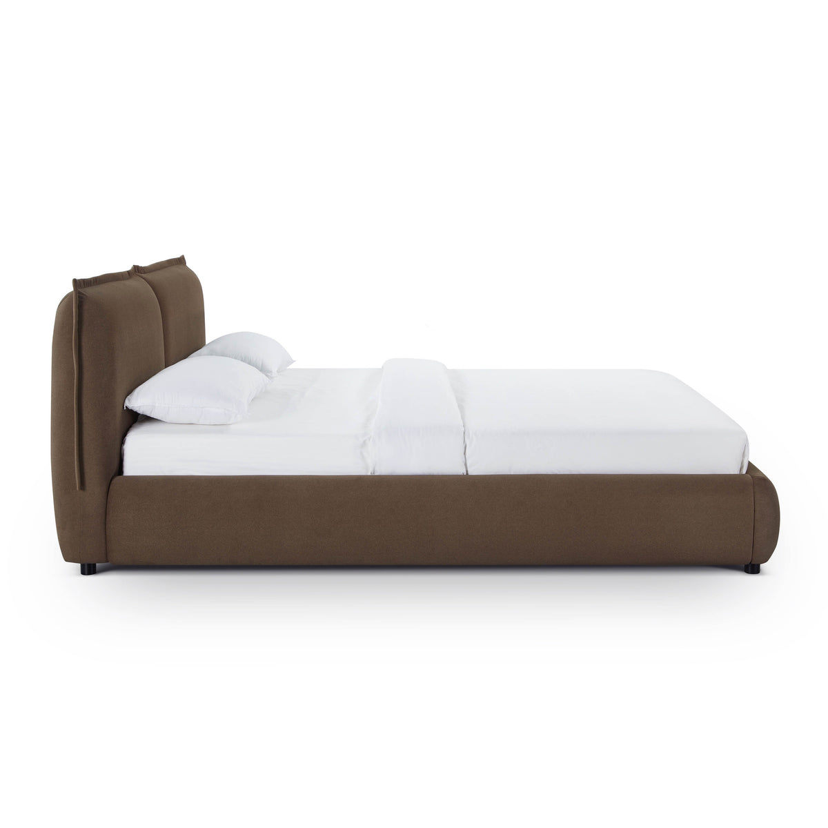TOV Furniture Mel Brown Performance Faux Mohair Velvet Bed