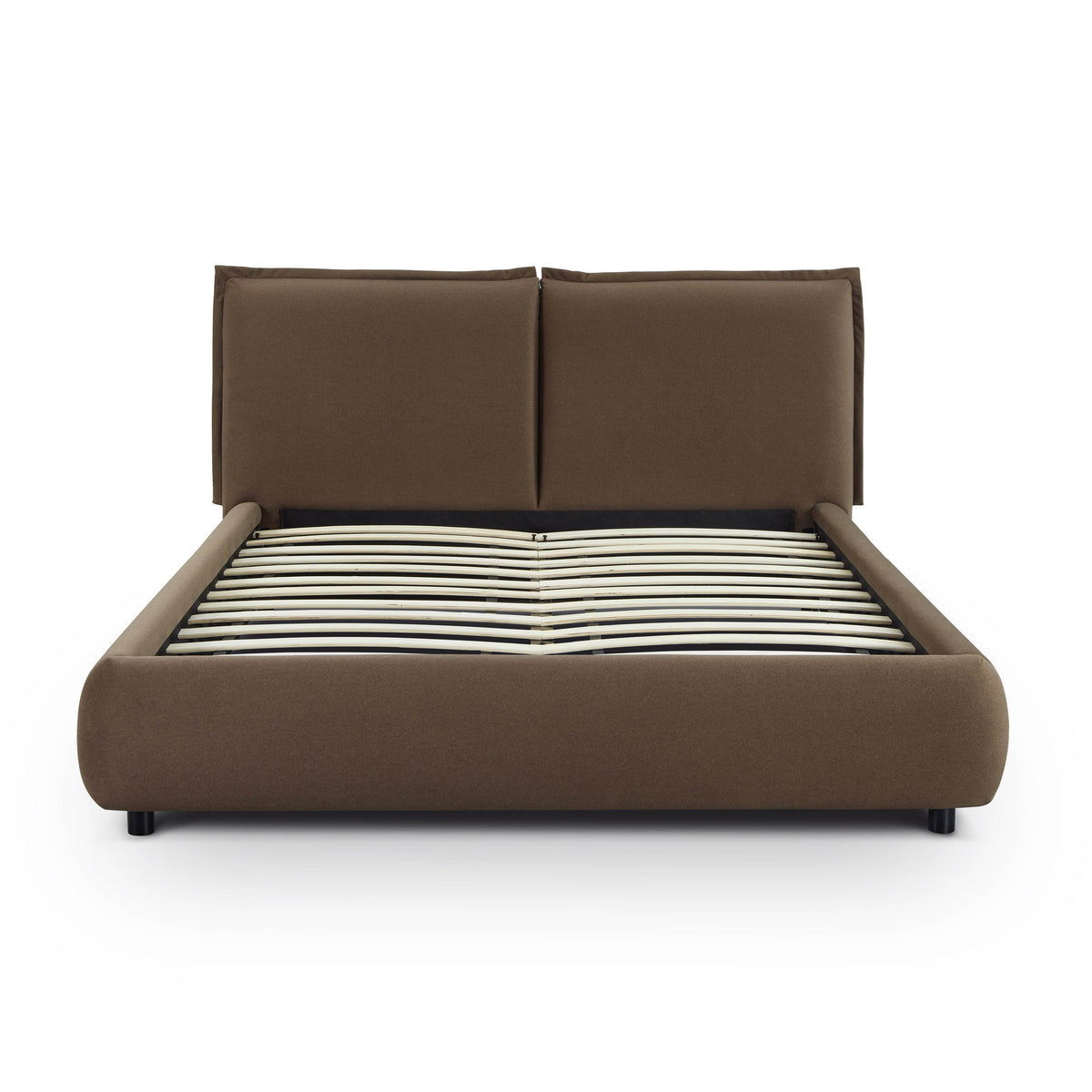 TOV Furniture Mel Brown Performance Faux Mohair Velvet Bed