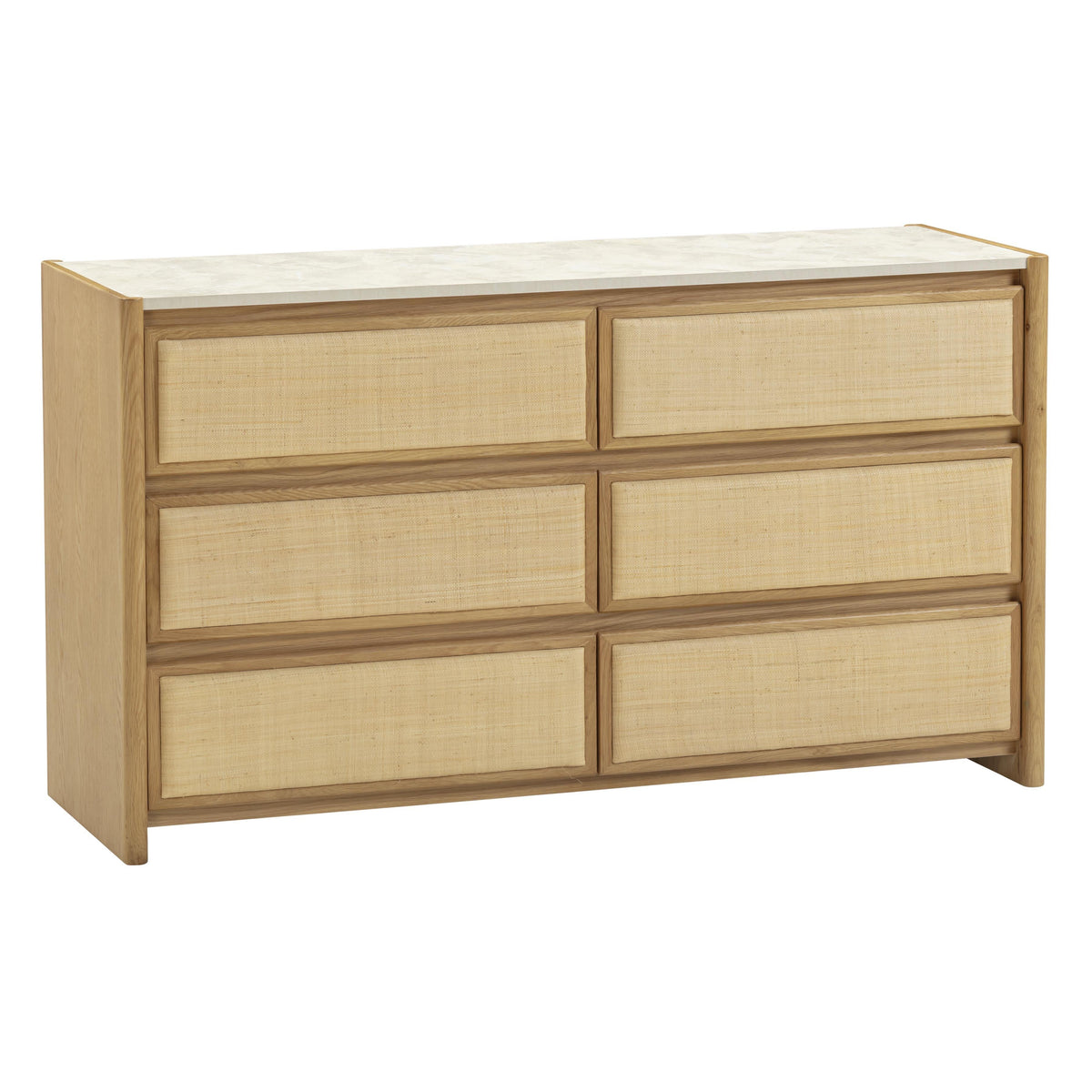 TOV Furniture Paige Natural Oak 6-Drawer Dresser