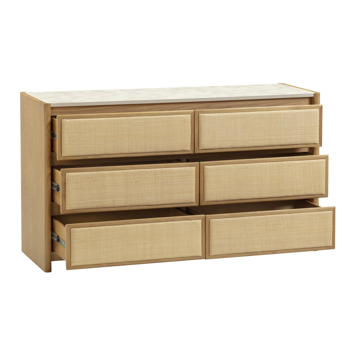 TOV Furniture Paige Natural Oak 6-Drawer Dresser