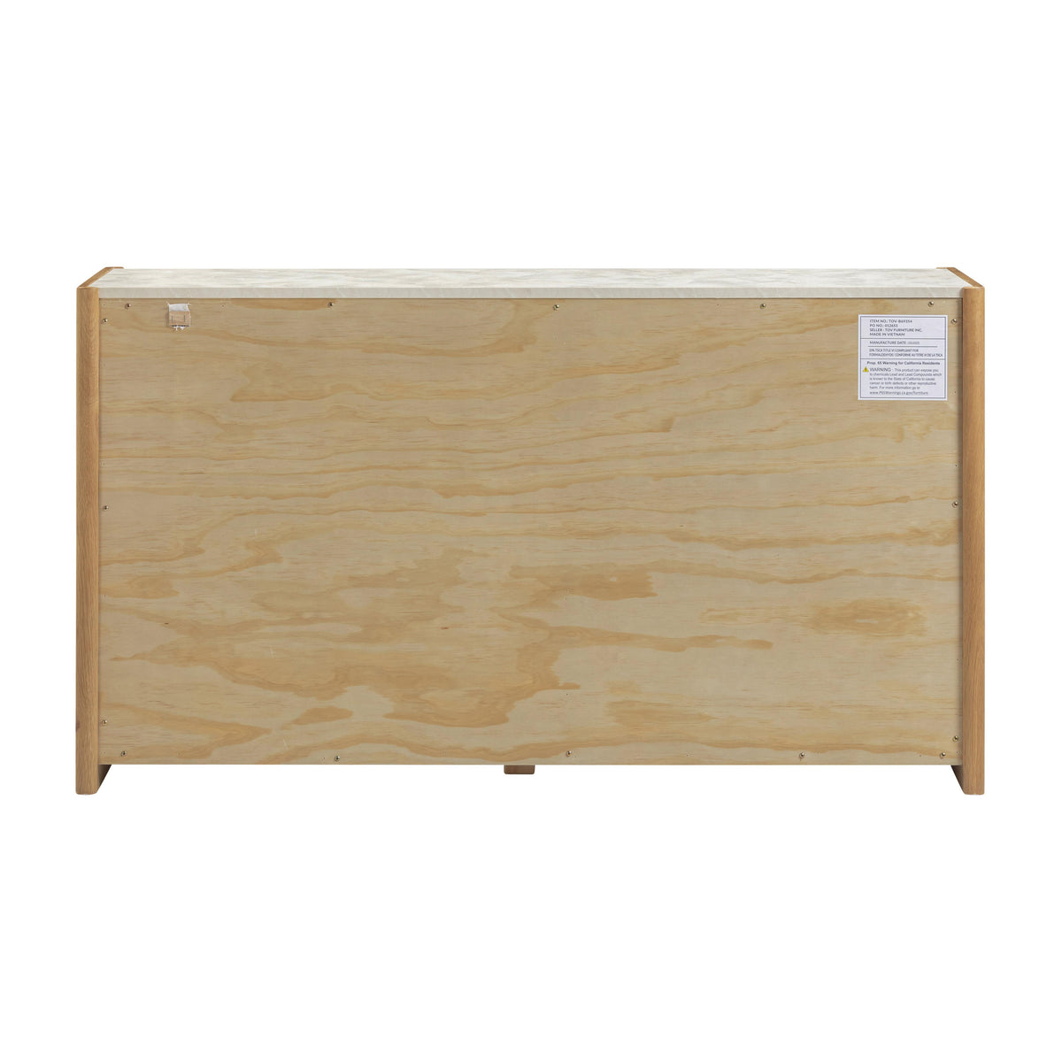 TOV Furniture Paige Natural Oak 6-Drawer Dresser
