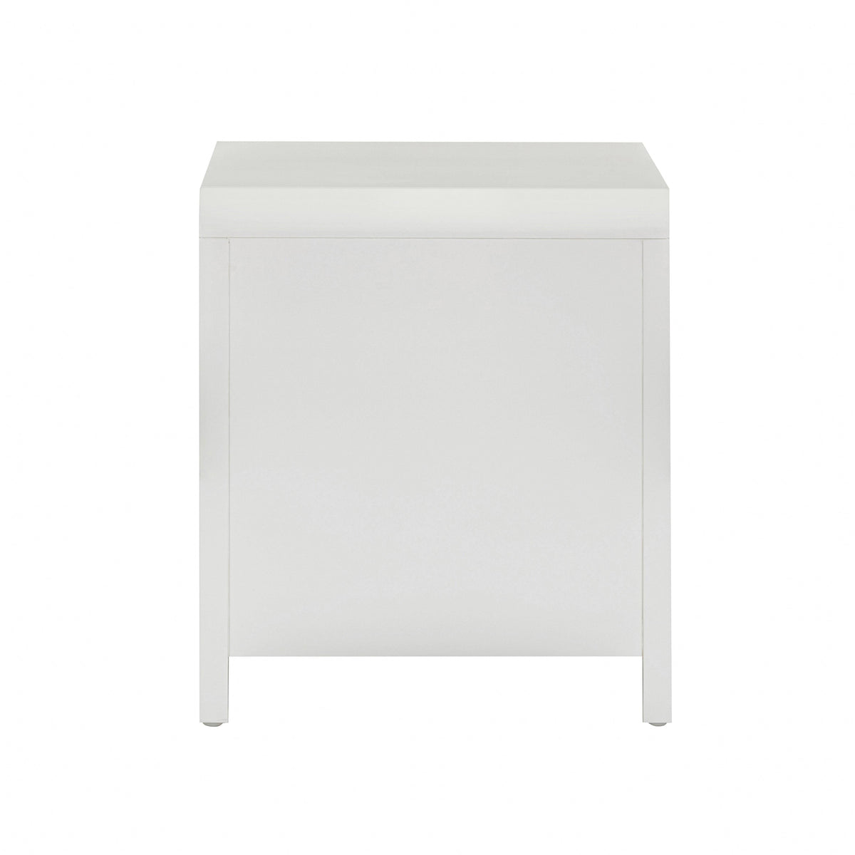 TOV Furniture Patty White Rattan 2 Drawer Nightstand