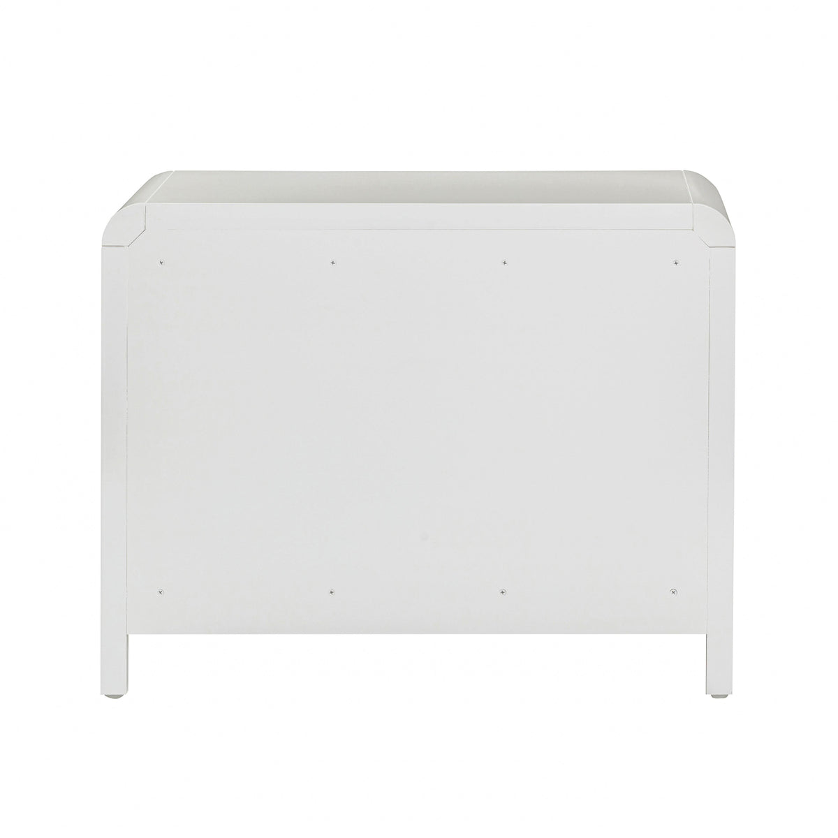 TOV Furniture Patty White Rattan 2 Drawer Nightstand