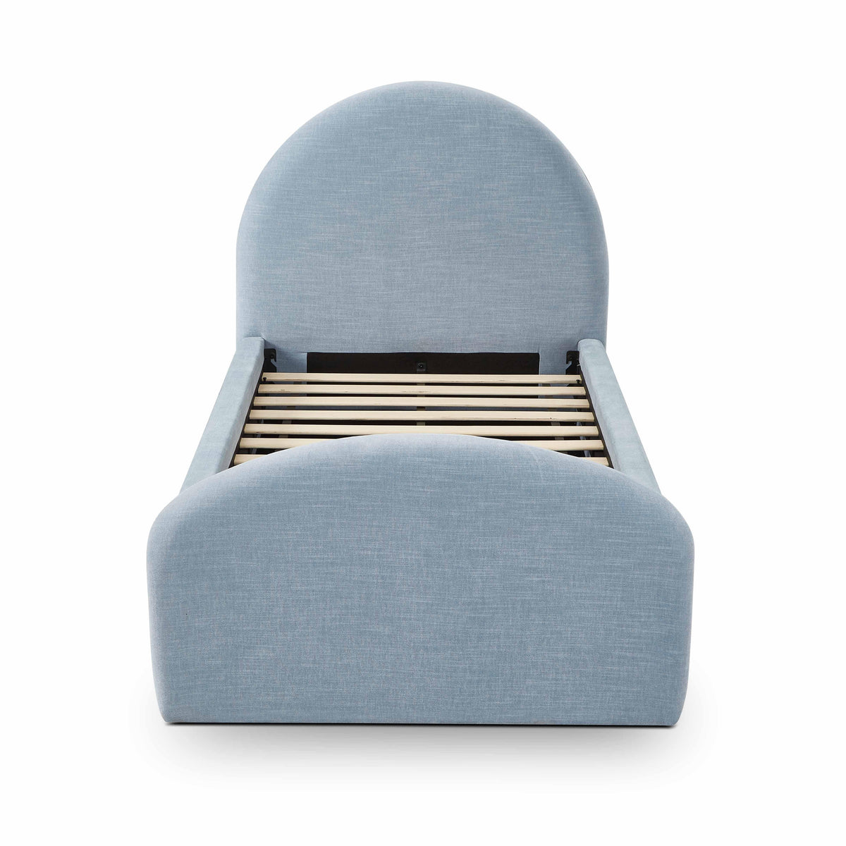 TOV Furniture Moon Chambray Blue Performance Chenille Twin Trundle Bed