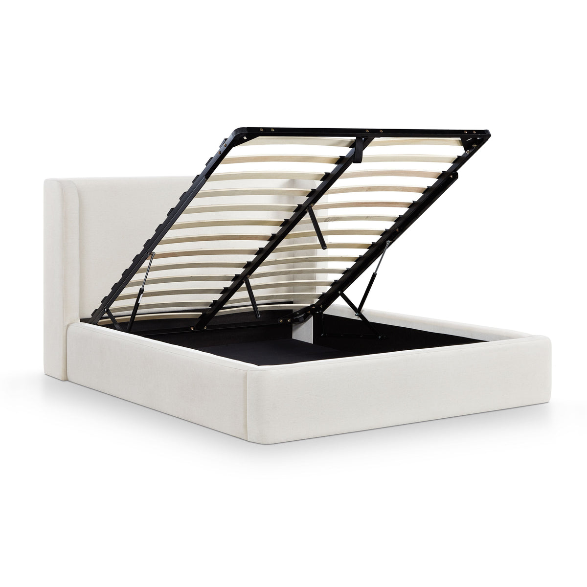 TOV Furniture Harmony Cream Performance Chenille Storage Bed