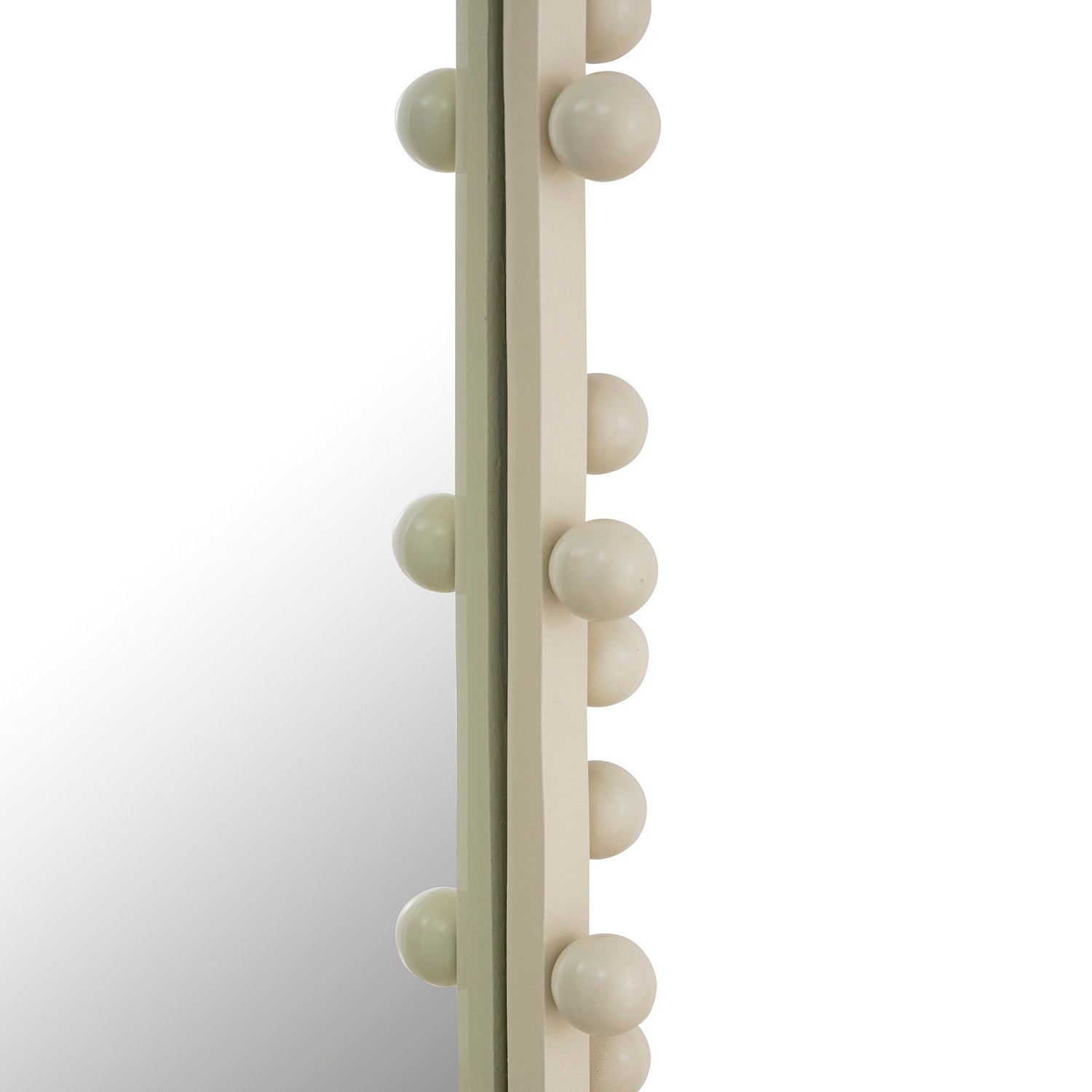 TOV Furniture Bubbles Ivory Oval Wall Mirror